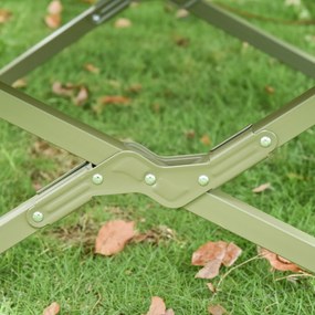 Outsunny Łóżko Kempingowe dla Rodziny Portatwne Łóżko Kempingowe z Pompką Namiot, Materac, 4 W 1, 193x86x160 cm Ciemnozielony | Aosom PL