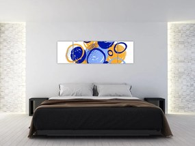Obraz - Jasny motyw z kółkami (170x50 cm)
