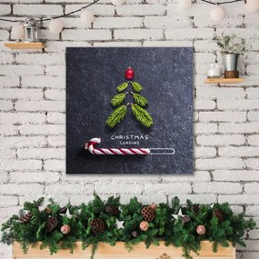 Obraz na Płótnie Abstrakcja Choinka Święta Zima