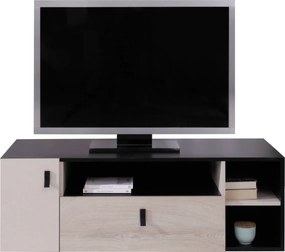 Szafka RTV stojąca ISEO 120 cm do Salonu pod Telewizor 1 Szuflada - Czarny