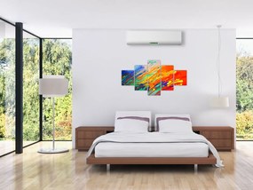 Obraz - Kolorowa abstrakcja (125x70 cm)