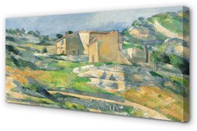 Fotoobraz na płótnie Domy w Prowansji - Paul Cézanne