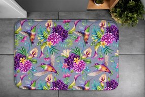 Dywanik łazienkowy Dywanik łazienkowy Kwiaty Ptaki