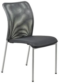 Krzesło biurowe HN-7502 grafitowe/aluminium STEMA