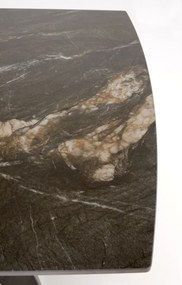Stół rozkładany ARMANI 165(241)x90 czarny marmur/czarny HALMAR