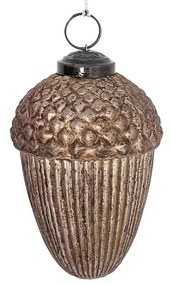 Bombka szklana Acorn Gold 7x7x10 cm