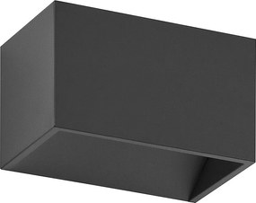 Nowoczesny kinkiet RETT - D?ugo?? 12 cm - 5W LED SMD - 450lm -3K - góra i dó? - aluminium - czarny - IP20