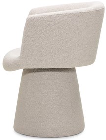 Obrotowy designerski fotel YATO, kremowy