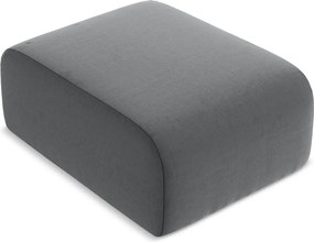 Szary aksamitny podnóżek Lani – Makamii