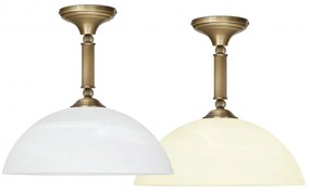 Krótka złota lampa z dużym kloszem H-S1DKN