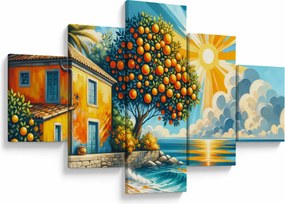 Obraz - Dom z pomarańczami I. (125x70 cm)