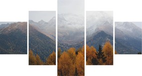 Obraz - Widok na grzbiety górskie (125x70 cm)