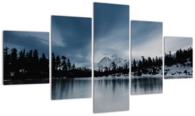 Obraz - Na zamarzniętym jeziorze (125x70 cm)