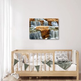 Obraz na szkle wodospadu (70x50 cm)