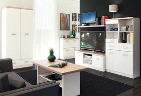 Biała stojąca szafka rtv - Riza 19X