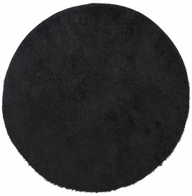 Czarny okrągły dywan 200x200 W5-C87