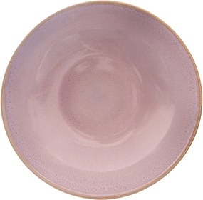 Różowy głęboki ceramiczny talerz ø 20,5 cm Glaze – Orion