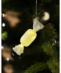 Biała wisząca świąteczna dekoracja świetlna ø 1,5 cm Hannah – Sirius