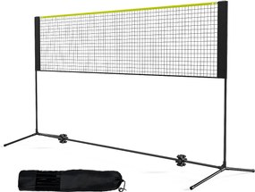 Siatka do Badmintona, SucceBuy 3,02 m Zestaw Siatek do Badmintona, Przenośna Siatka do Wielu Sportów, Regulowana do Gry na Zewnątrz