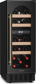 Klarstein Vinovilla Victoria 17 Butelek Winiarka Podblatowa Dwustrefowa Czarny