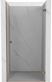 Mexen Lunar-B drzwi prysznicowe uchylne prawe 60 cm, transparent, różowe złoto - 832-060-000-60-00-P