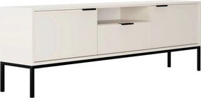 Biała Szafka Pod Tv Na Czarnych Nóżkach 175 Cm F4-D82