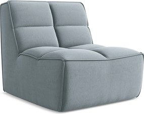 Moduł - z tkaniny welwetowej - jasny niebieski - KALAI