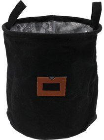Kosz materiałowy z okienkiem oraz uchwytami, Ø 24 cm