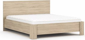 Drewianie łóżko Ediman 160x200 w dwóch kolorach do wyboru dąb sonoma oraz białe