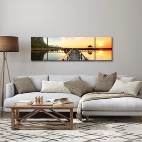 Obraz drewnianego molo (170x50 cm)