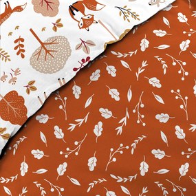 Komplet pościeli dziecięcej 140 x 200 cm, wzór w lisa