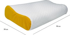 Poduszka ortopedyczna Visco Memory Żółty Bok