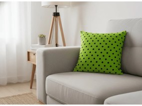 Mikropluszowa poszewka na poduszkę COLAM 45x45 cm, zielona