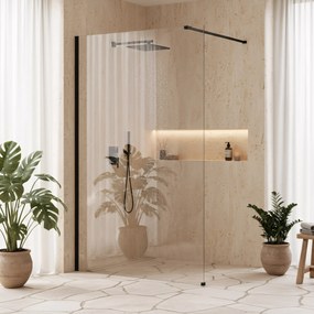 Kabina prysznicowa Walk-In Rea Flexi Transparent / Black 120