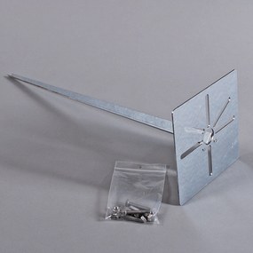 Zewnetrzna Lampa zewnętrzna Denmark P70 szara z kołkiem do ziemi i tuleją kablową Nowoczesny Oswietlenie zewnetrzne