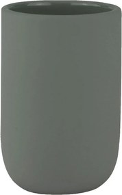 Zielony ceramiczny kubek na szczoteczki do zębów Lotus – Mette Ditmer Denmark