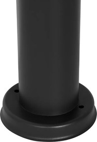 Nowoczesna lampa ogrodowa na słupek czarna 110 cm IP44 - Rox