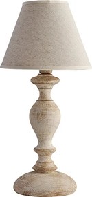 Lampa stołowa Cascina w kolorze białym i gołębiej szarości, 1 lampa, abażur dm.20 H.39 Ø20 BL265-LT-BT