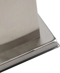 Lampa zewnętrzna stalowa z gniazdkiem IP44 - Malios z kołkiem uziemiającym i przejściem kablowo-przewodowym