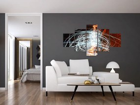 Obraz fal świetlnych (125x70 cm)
