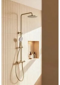 Termostatyczna Kolumna Prysznicowa Z Mosiądzu Orveta Złoto - Sklum