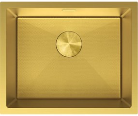 Mexen Trixo zlewozmywak stalowy 1-komorowy 540 x 440 mm, złoty HC - 6414541000-55HC