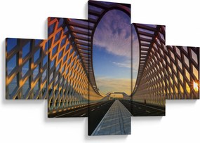 Obraz nowoczesnej architektury mostowej (125x70 cm)