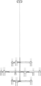Lampa wisząca ze szklanymi kloszami Atomic