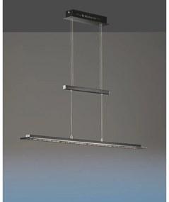 Czarna metalowa lampa wisząca LED ze ściemniaczem Tenso – Fischer &amp; Honsel