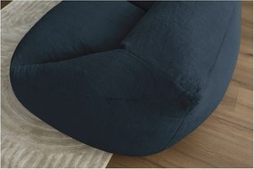 Ciemnoniebieski worek do siedzenia z imitacji futra Lilibet – Bobochic Paris