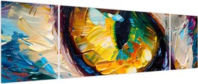 Obraz - Malowanie kocim okiem (170x50 cm)