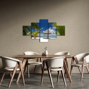 Obraz - Plaża z białym piaskiem (125x70 cm)