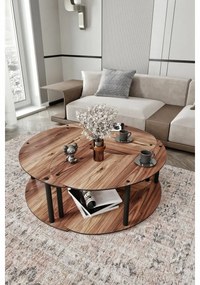 Zestaw stolików konferencyjnych Yin Yang Walnut, 3 szt.