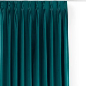 Morska aksamitna zasłona częściowo zaciemniająca (dimout) 265x175 cm Velto – Filumi